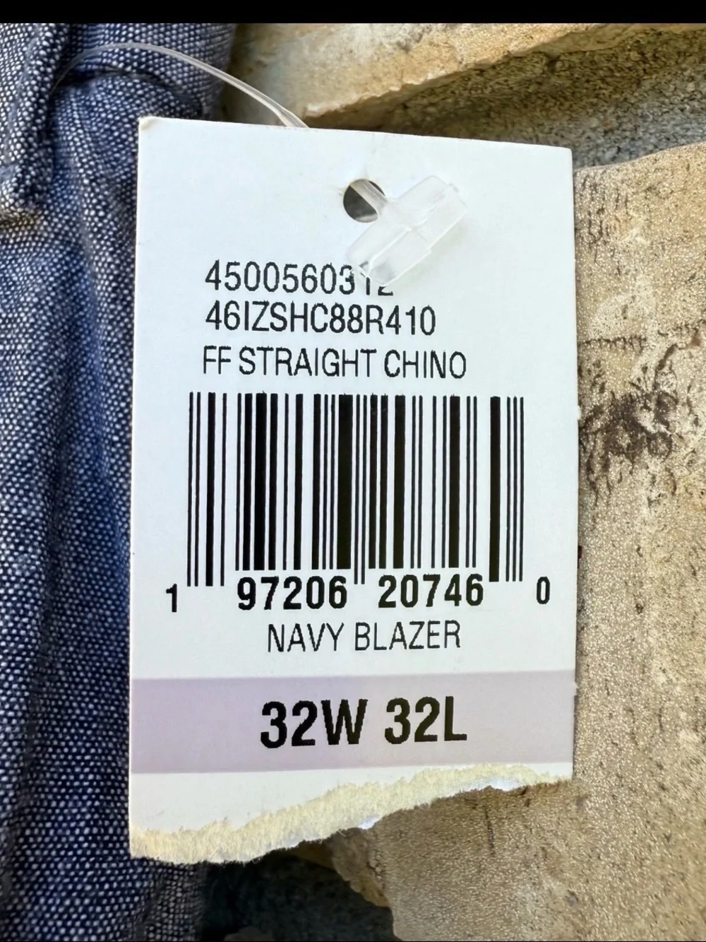IZOD Men's Straight Fit SportFlex Pants Blue Gray Size 32X32 Flat Front NWT